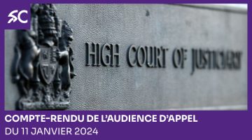 Compte-rendu de l’audience d’appel Compte-rendu de l’audience d’appel