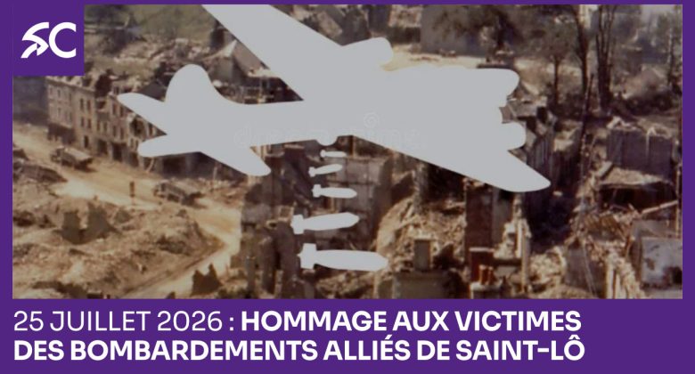 Hommage aux victimes des bombardements alliés de Saint-Lô