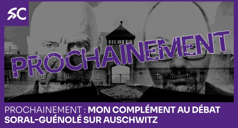 prochainement - mon complément au débat Soral-Guénolé sur Auschwitz